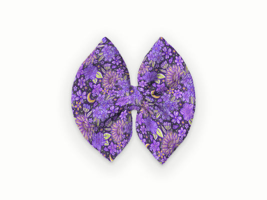 AWM Purple Floral Dark BG Fabric Strip (5"xWOF)