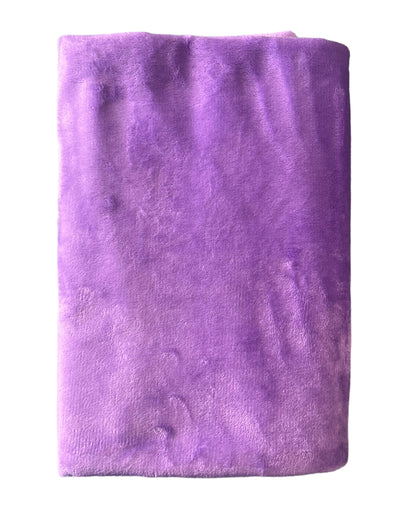 Minky Blanket - Bright Purple Minky Fleece Backing