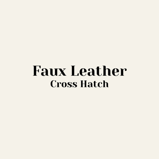 Faux Leather Cross Hatch
