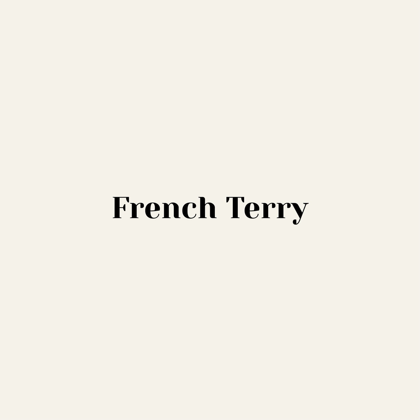 French Terry (290gsm)