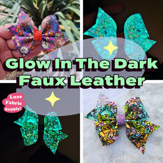 Custom Glow In The Dark Faux Leather