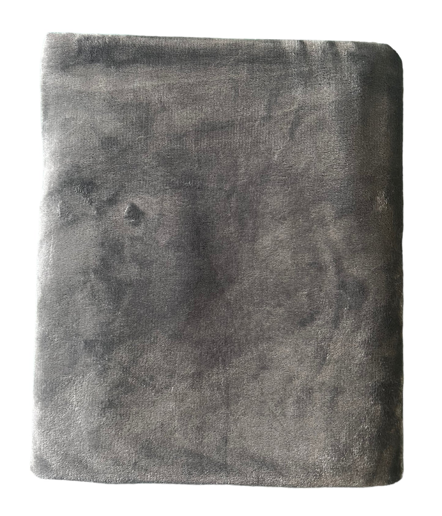 Minky Blanket - Grey Minky Fleece Backing #1