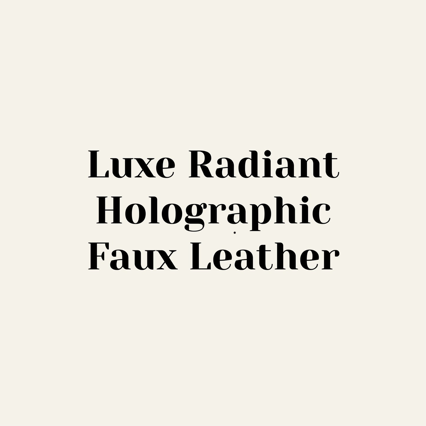 Luxe Radiant Faux Leather – Luxe Fabric Supply