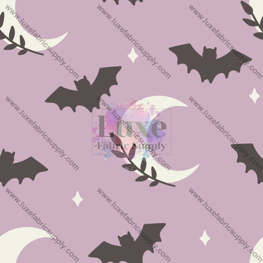 Bats And Moons On Lavender _ Enchanted Fall Fvs Catalog
