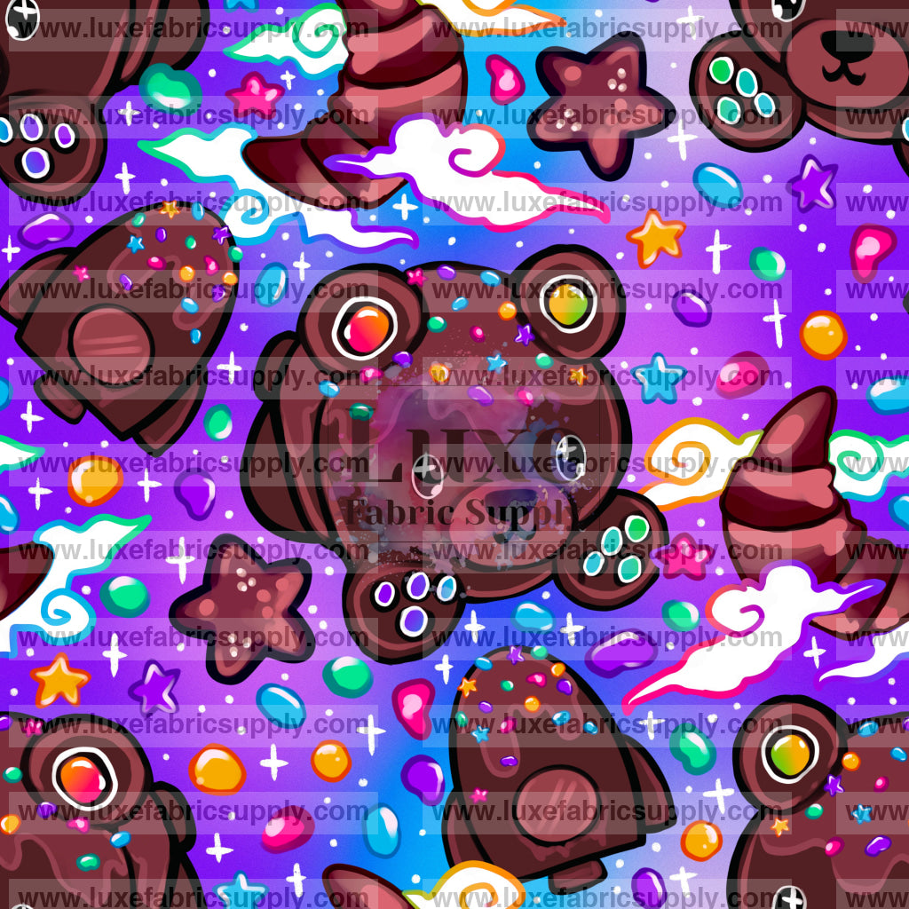 Breadimals Cosmic Bear Dark Purple Blue Background Lfs Catalog