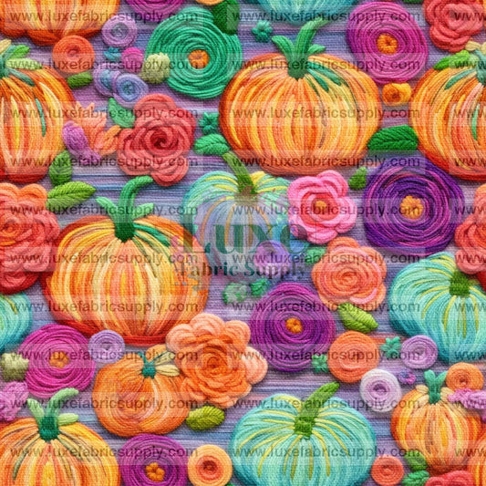 Bright Rainbow Pumpkins Embroidery Lfs Catalog
