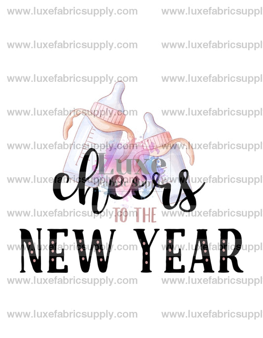 Cheers To The New Year Pink Sublimation