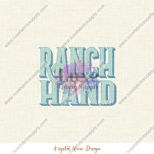 Highland Summer Panel - Ranch Hand Blue Sublimation