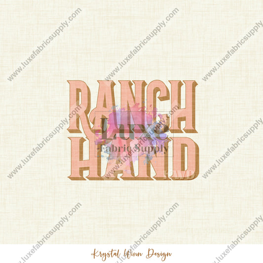 Highland Summer Panel - Ranch Hand Coral Sublimation