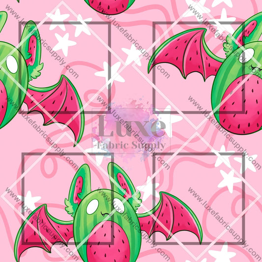 Hr0071 - Fruit Bats Watermelon Fabric