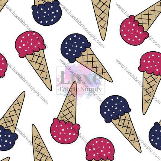 Ice Cream On White _ Fourth Of July N/A