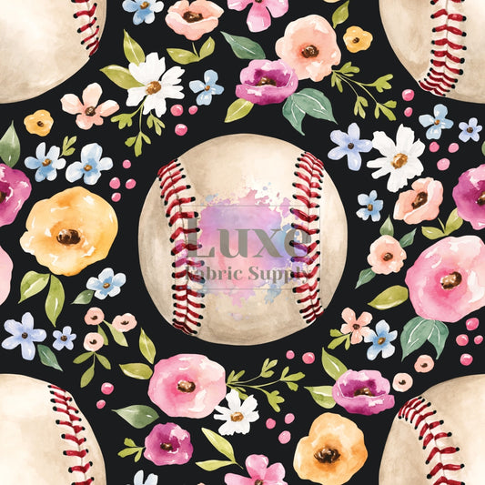 Melody Baseball Floral Black Lfs Catalog
