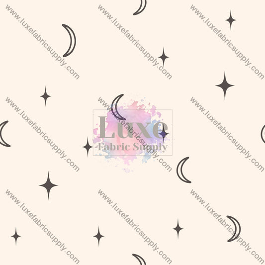 Moons And Stars Black White _ Spooked Fvs Catalog