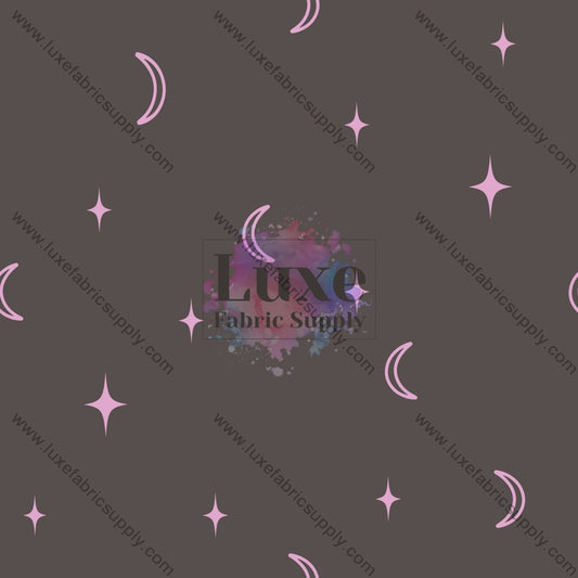Moons And Stars On Purple Grey _ Spooked Fvs Catalog