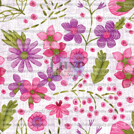 Pink Spring Floral Embroidery Catalog Dba