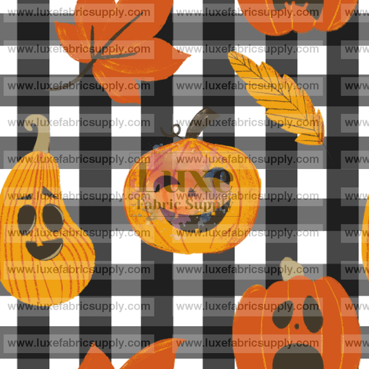 Pumpkin Face Plaid Lfs Catalog