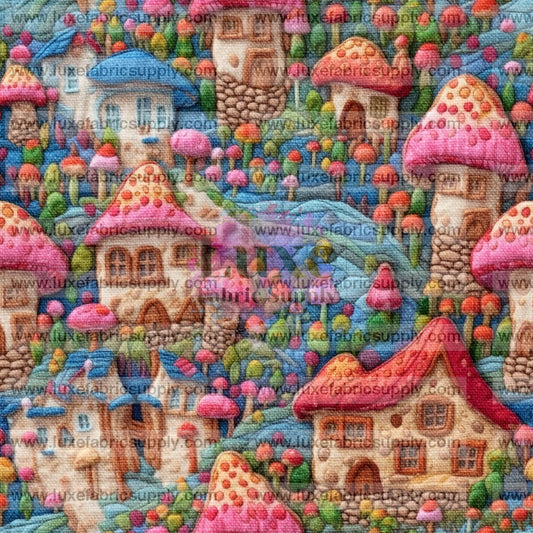 Rainbow Mushroom House Embroidery Lfs Catalog