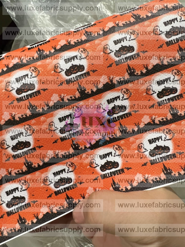 Rts Faux Leather Sheets Happy Halloween