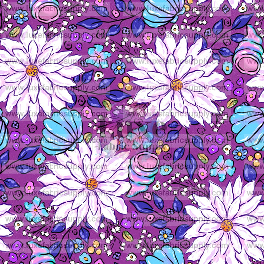 Seashell Floral Purple Lfs Catalog