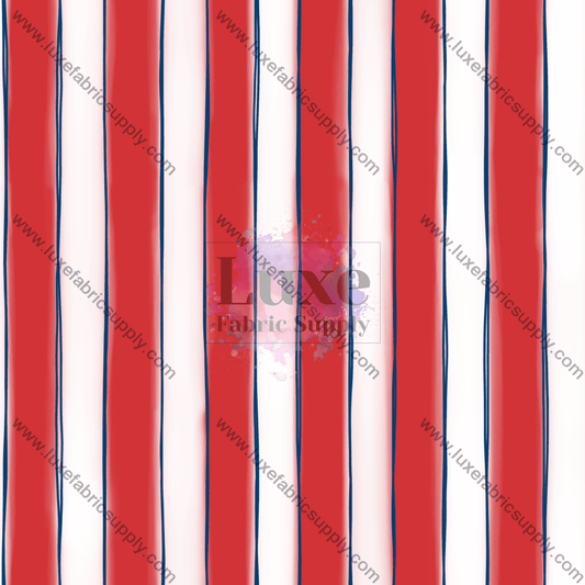 Sketchy Red White Blue Oil Pastel Floral Stripes Lfs Catalog