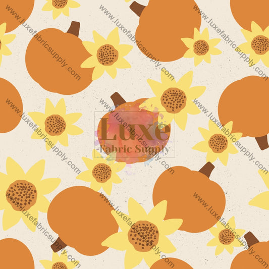 Sunflowers And Pumpkins On Cream Fvs Catalog