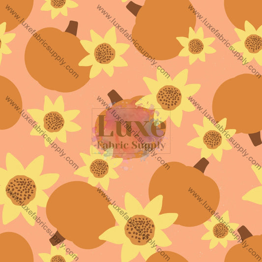 Sunflowers And Pumpkins On Pink Fvs Catalog
