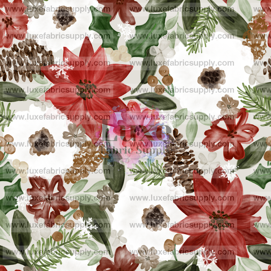 Watercolor Winter Floral Red Lfs Catalog