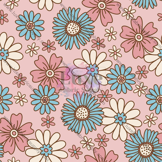 4Th Floral Collage Fabric