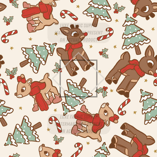 CP0032 - Christmas Reindeer Fabric