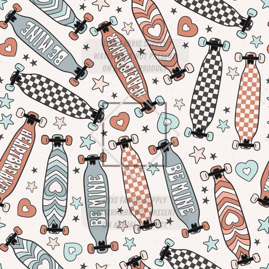 CP0036 - Valentines Skateboards Fabric