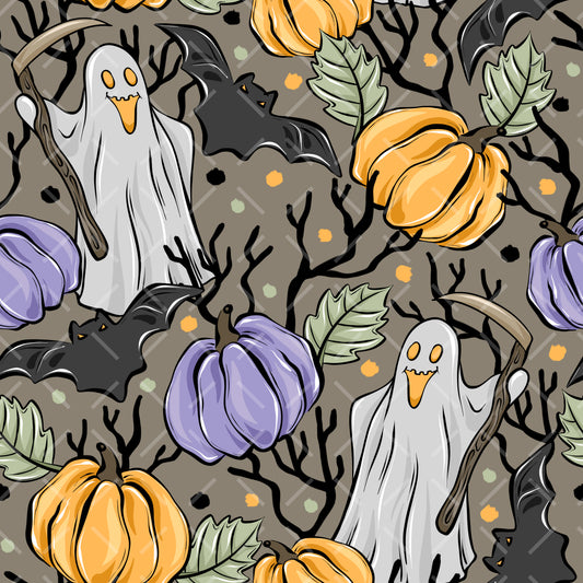 Halloween Ghosts and Pumpkins - EB0003