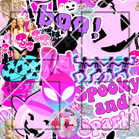 DIL0129 - Pink Halloween Collage