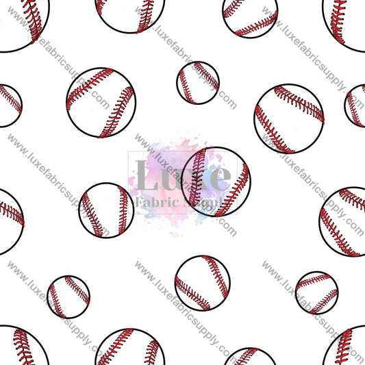 Baseballs Fabric Fabrics
