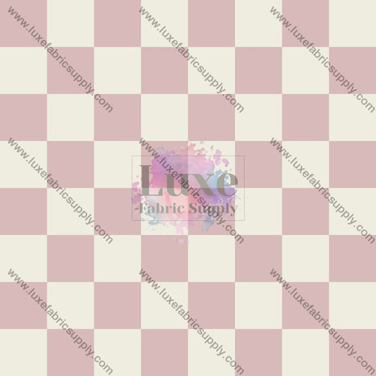Blush Checkers Fabric