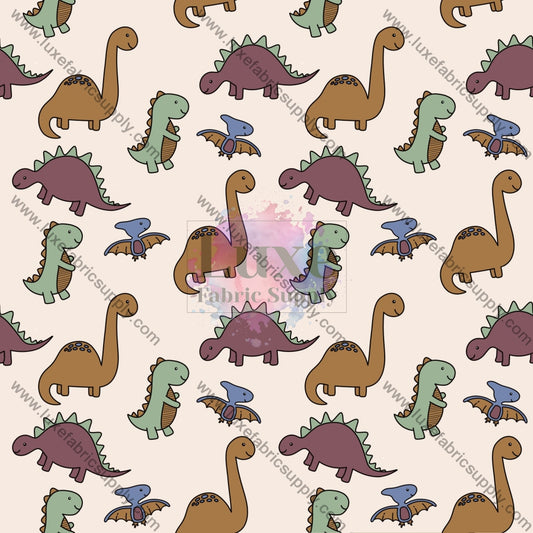 Boho Dinosaurs Fabric