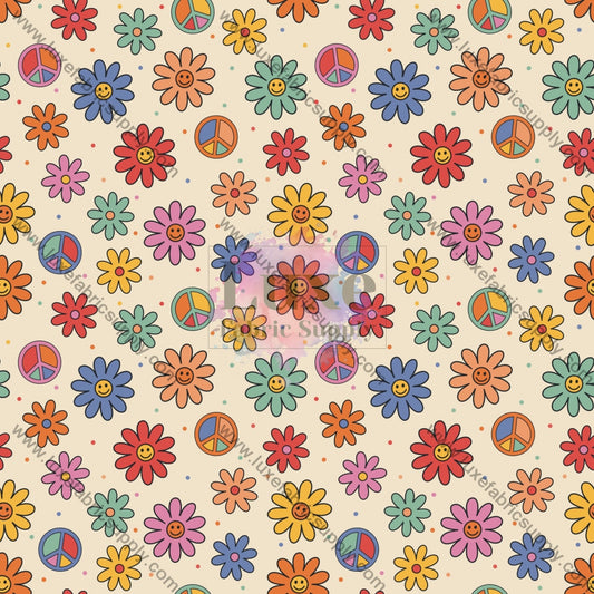Bright Floral Yingyang Fabric