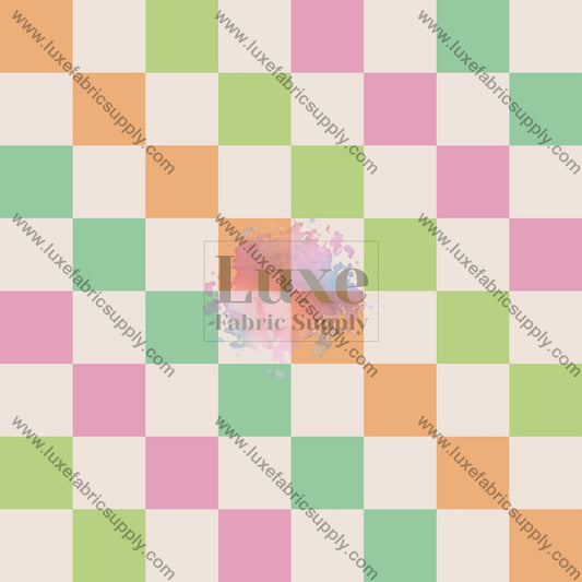 Checkers Neon Fabric
