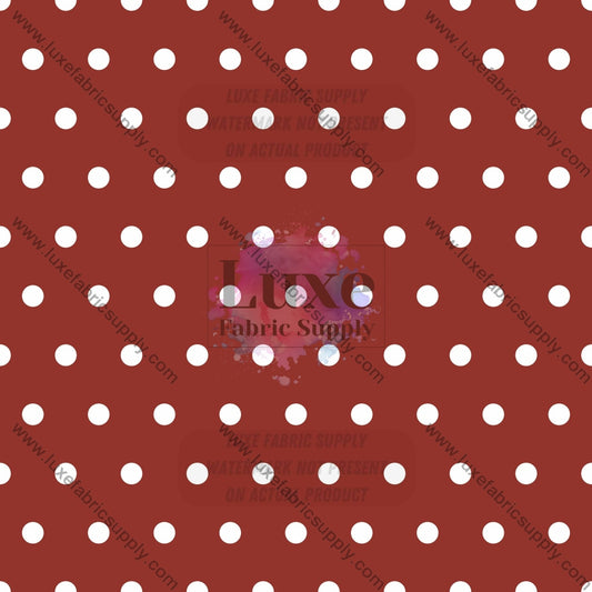 Crn00055 - Red Polka Dot Fabric