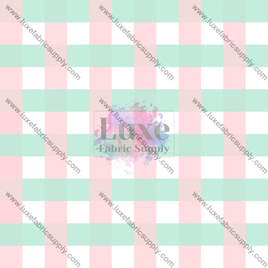Easter Weave-Pink And Green Fabric Fabrics
