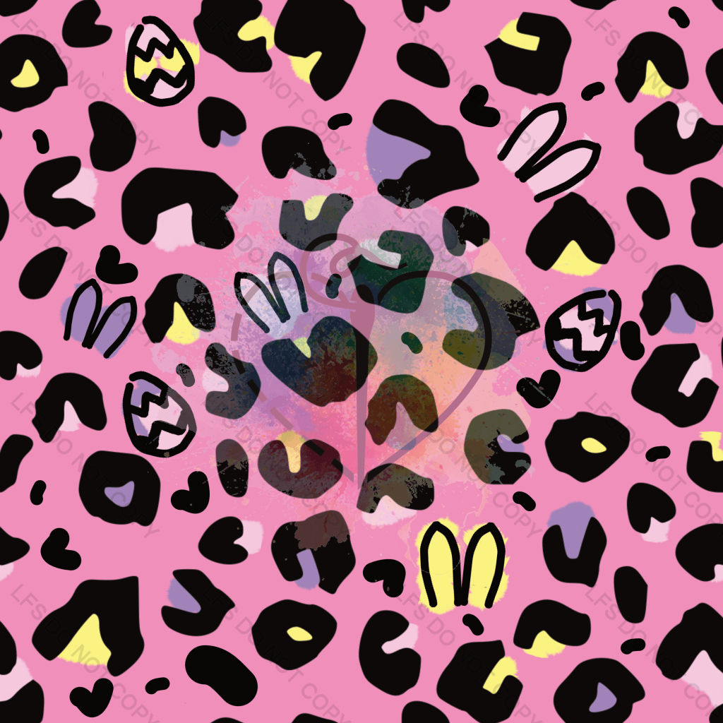 Eed0047 - Pastel Leopard Bunny Ears