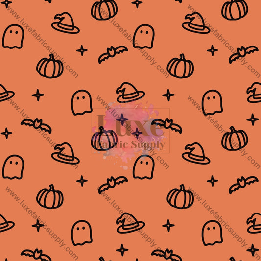 Halloween Doodles Fabric