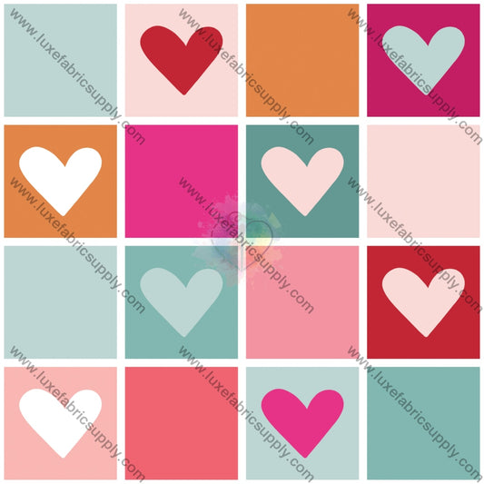 Love Doodles - Heart Blocks Multicolor