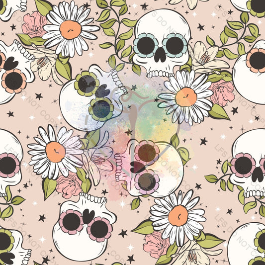 Mm0183 - Floral Skulls