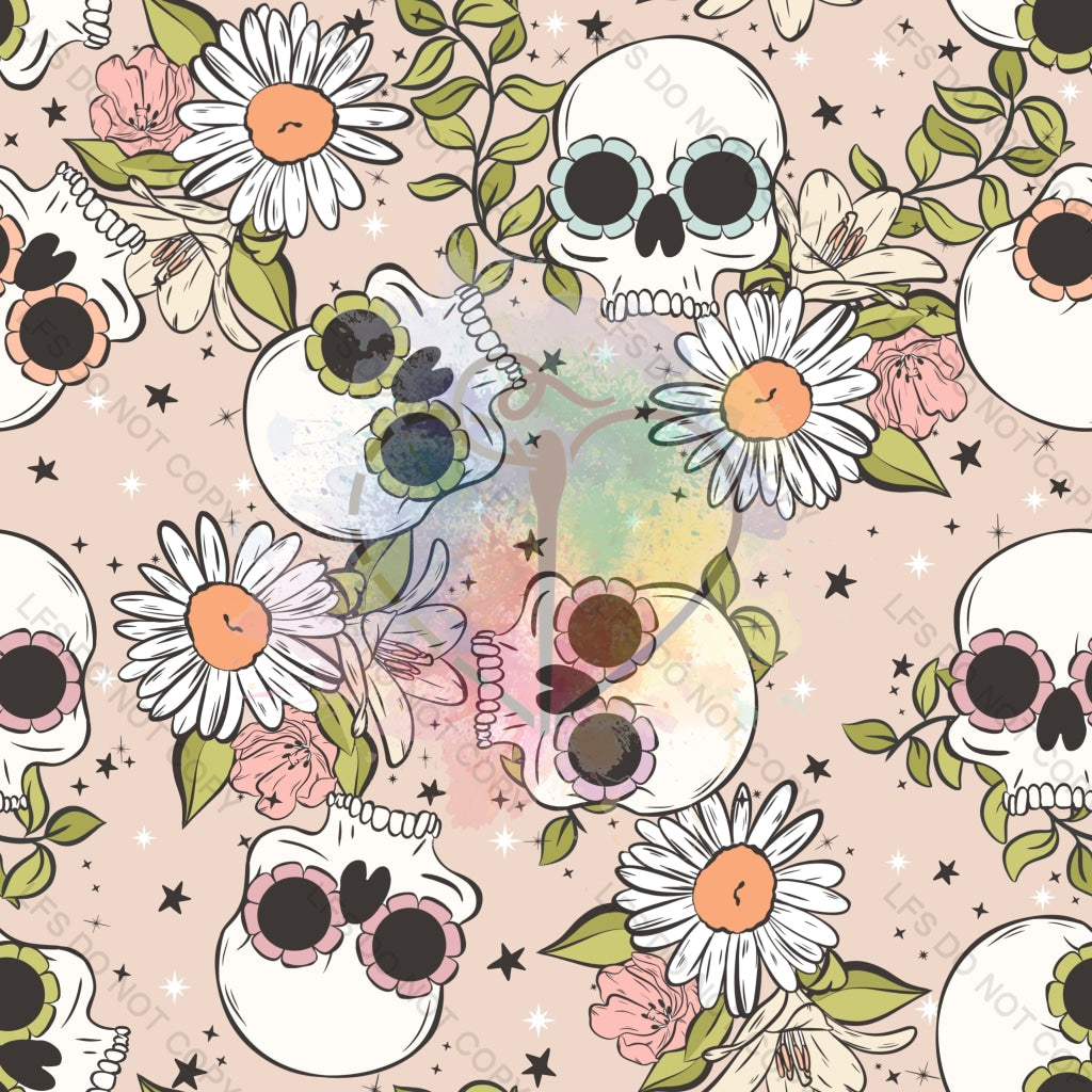 Mm0183 - Floral Skulls