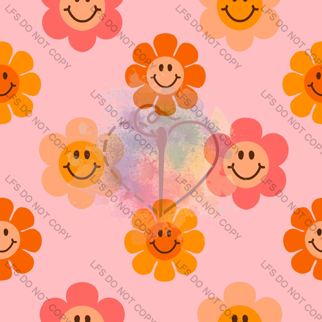 Pgc0024 - Hippie Smiley Flowers