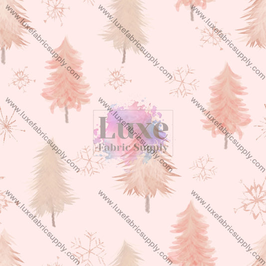 Pink Christmas Fabric Fabrics