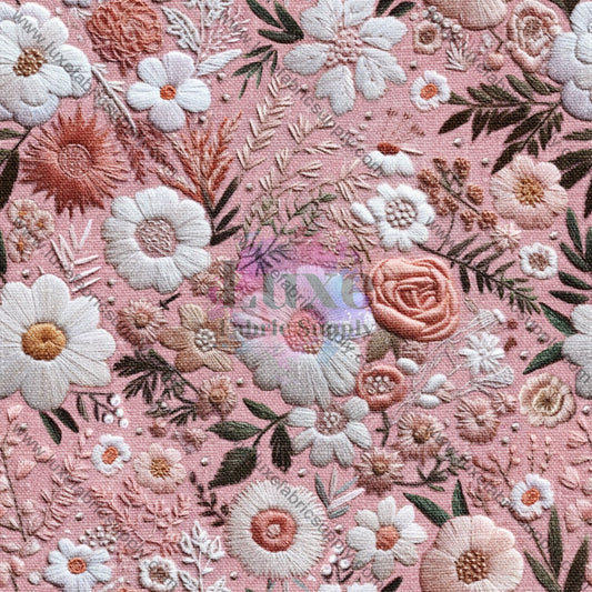 Pink Floral Embroidery Lfs Catalog