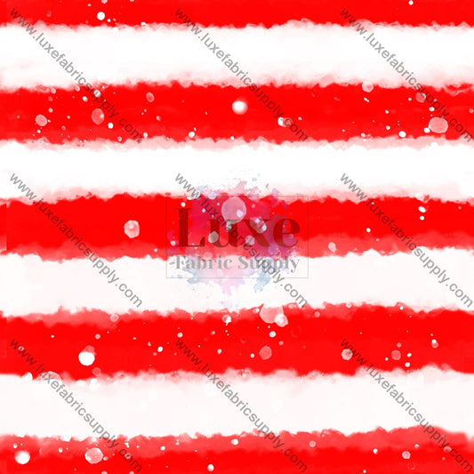 Red And White Splatter Stripes Fabric Fabrics