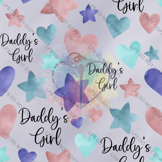 Rgg0133 - Sea Stars And Hearts Pink Daddys Girl