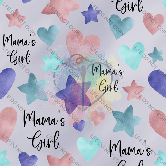 Rgg0135 - Sea Stars And Hearts Pink Mamas Girl